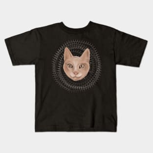 Hypnotic Cat Kids T-Shirt